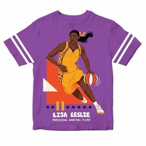 Kids' Purple Lisa Leslie shirt NWT size 14